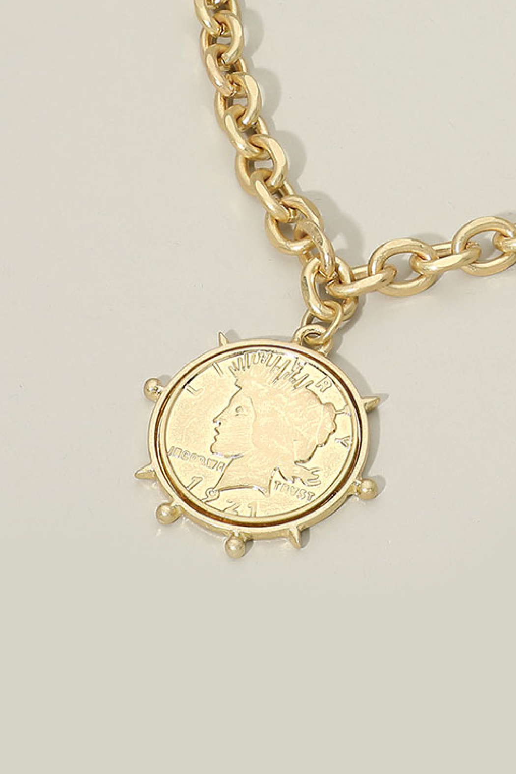 1921 Lady Liberty Coin Necklace