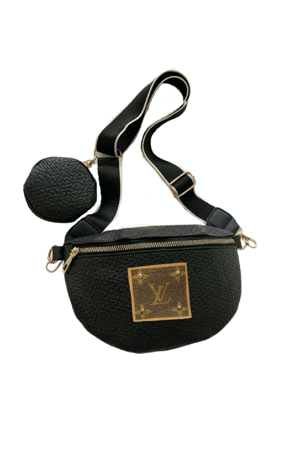 LV Upcycled Pebbled Crossbody Sling Bag