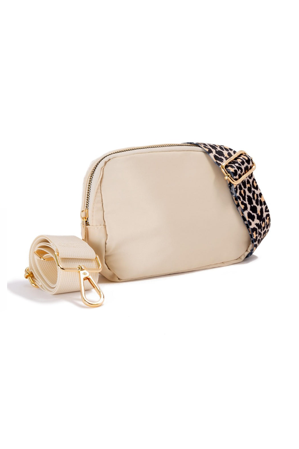 2 Strap Rectangular Nylon Sling Bag