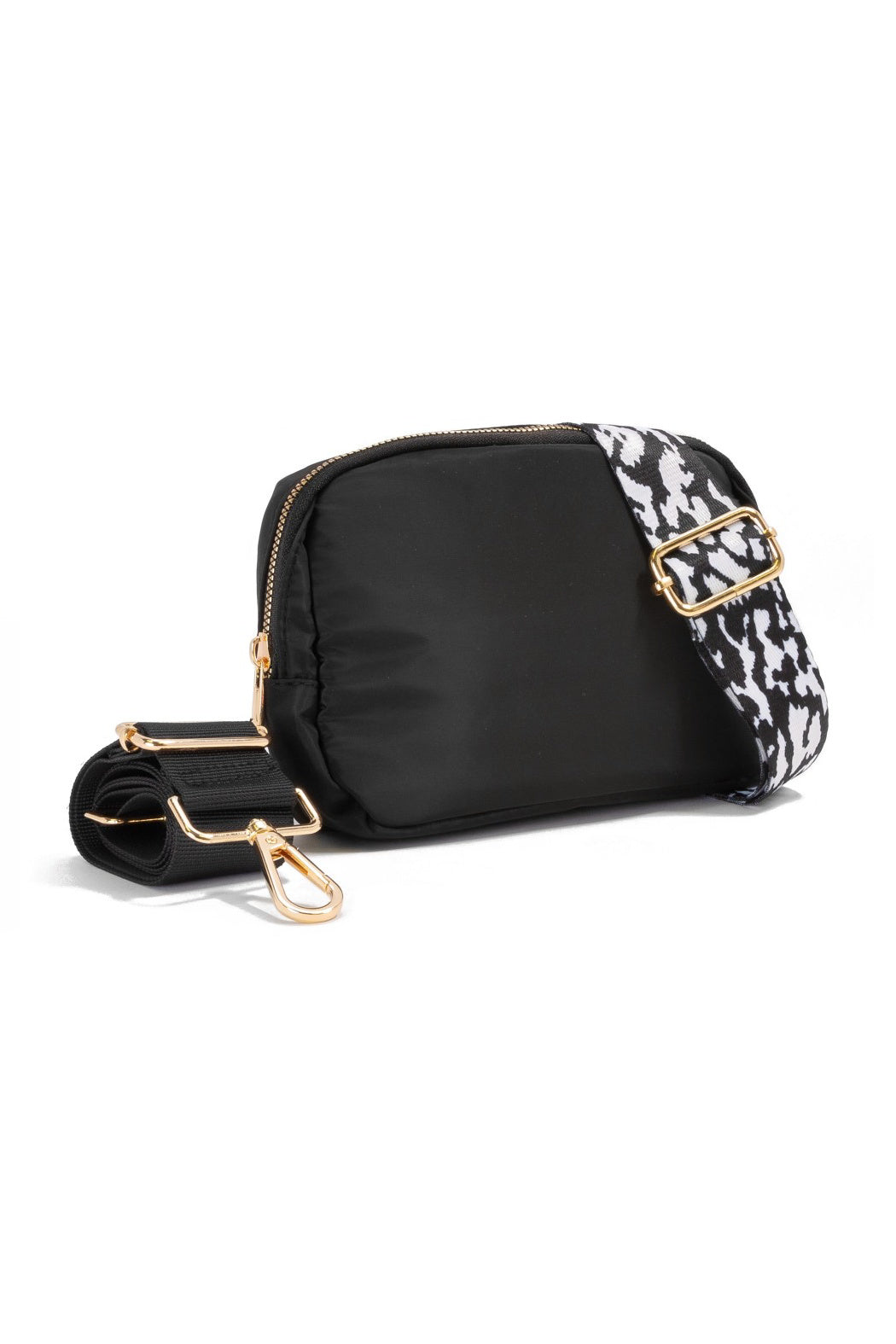 2 Strap Rectangular Nylon Sling Bag