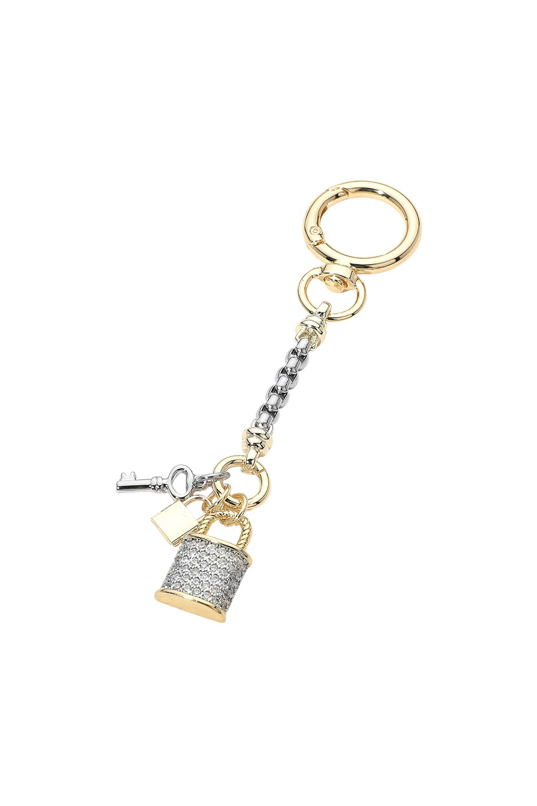Gold Plated Keychain H Bag Charm