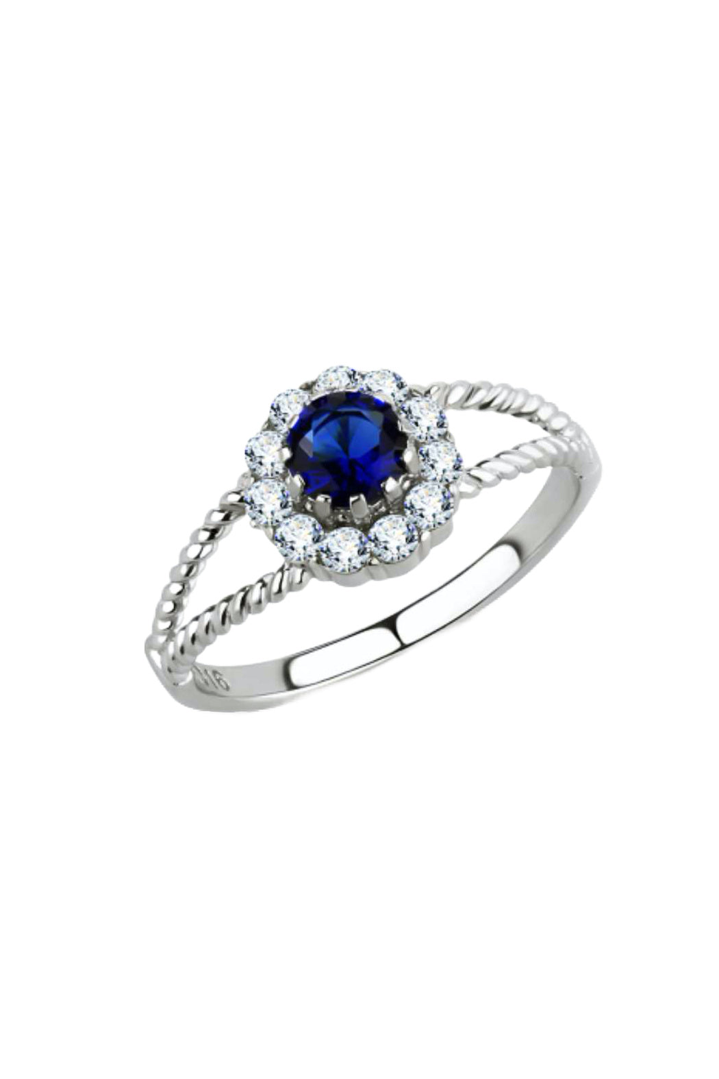 Sapphire Solitaire Ring