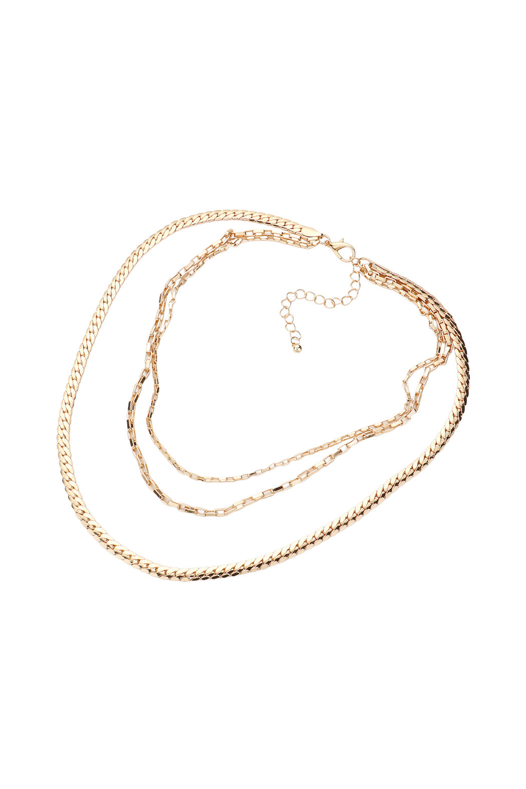 3 Layer Cuban Chain Necklace