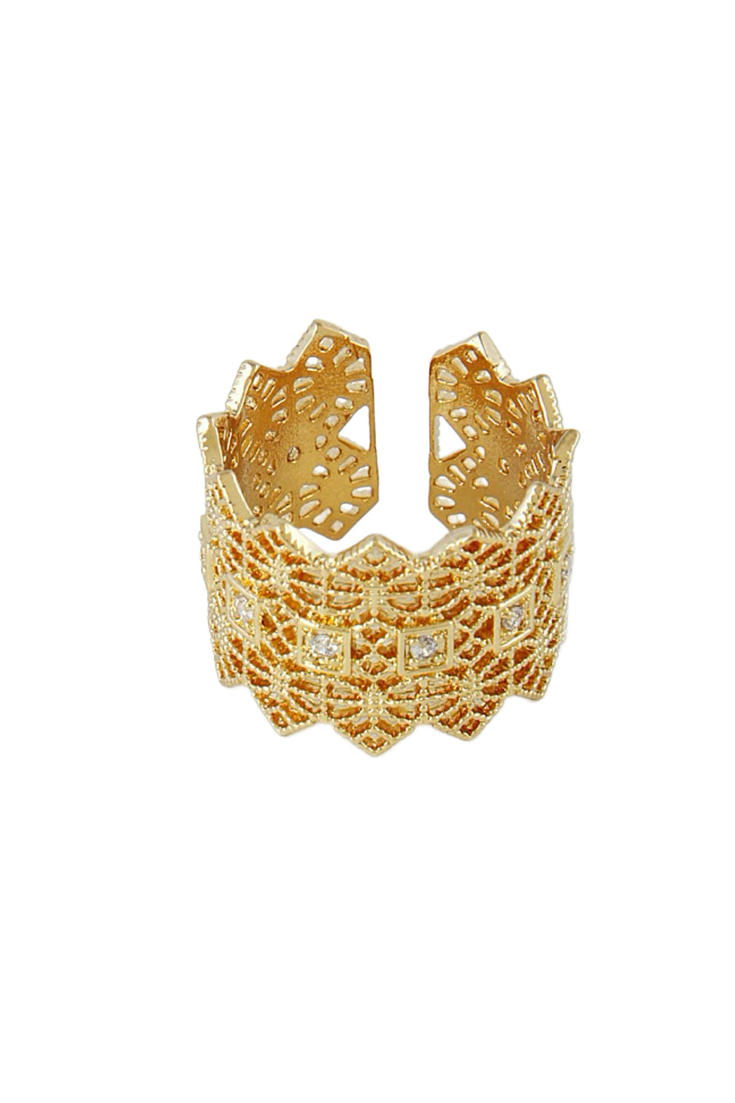 Filigree Princess Crown Ring
