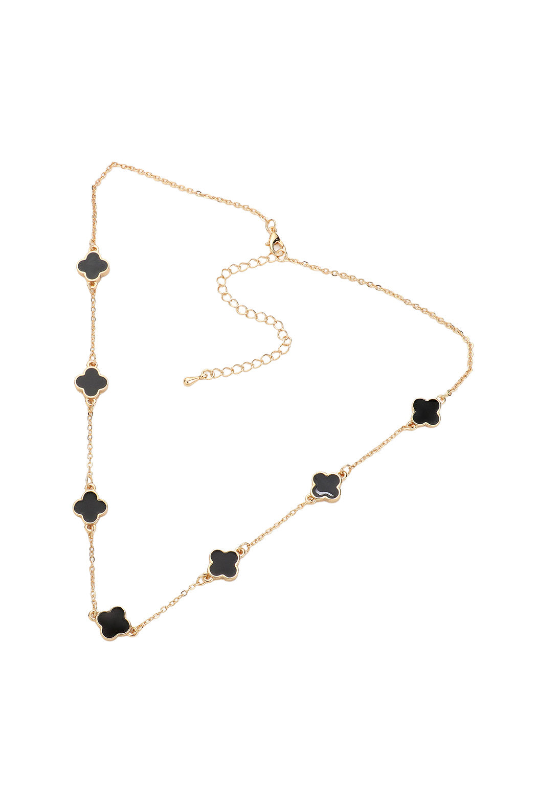Lucky 7 Enamel Clover Necklace