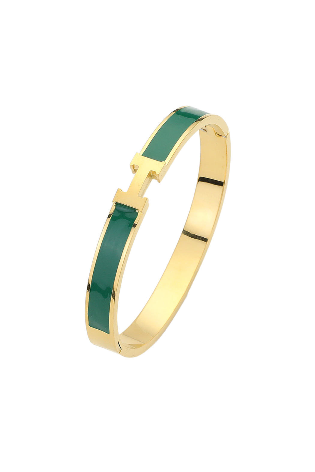 Hermes Inspired Hinged Bracelet