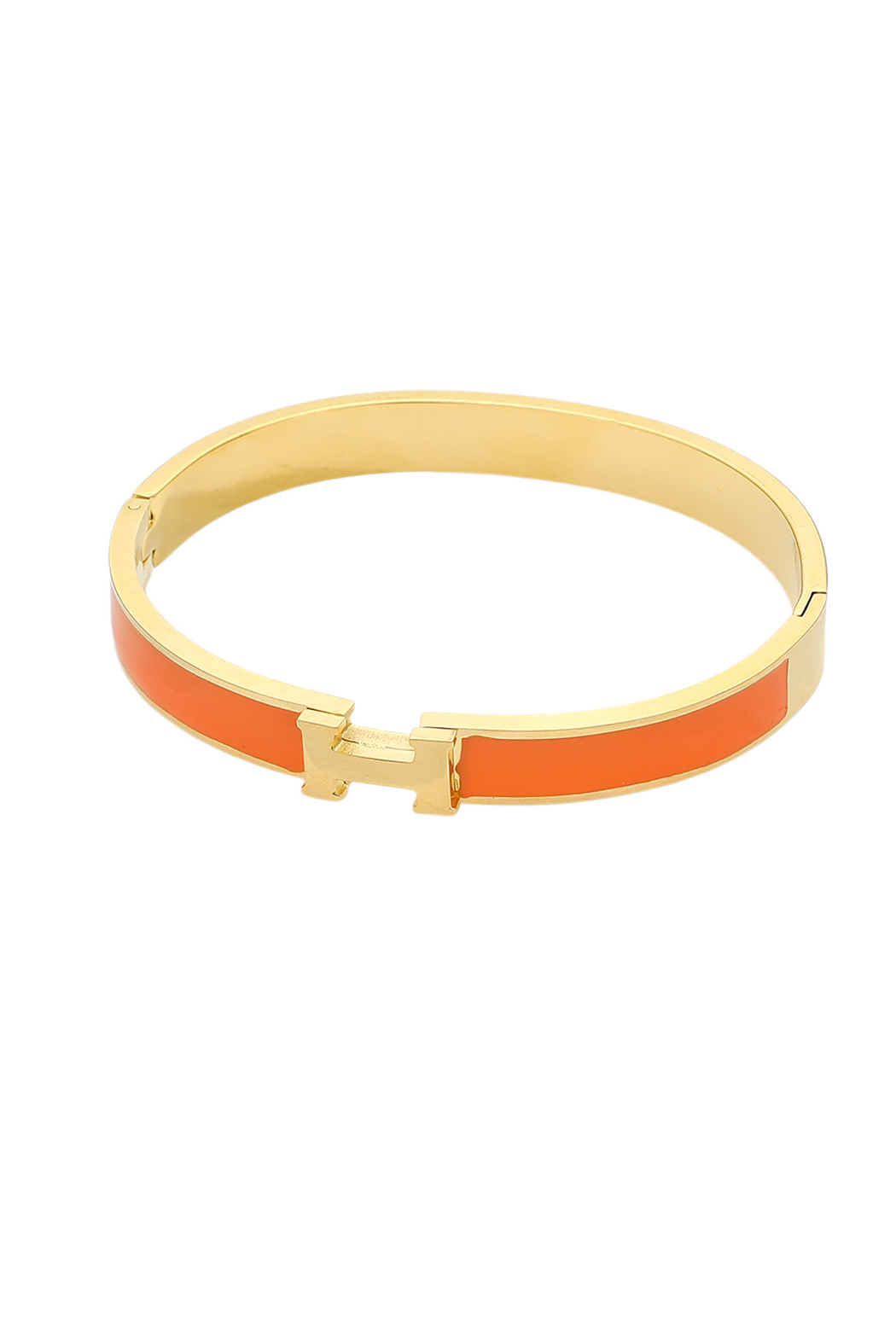 Hermes Inspired Hinged Bracelet