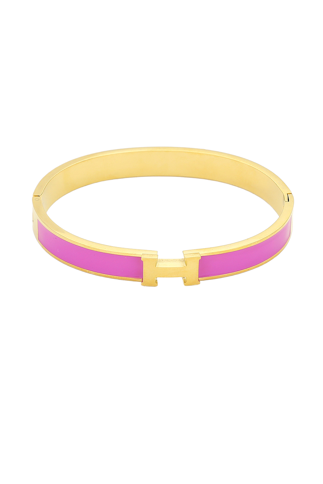 Hermes Inspired Hinged Bracelet