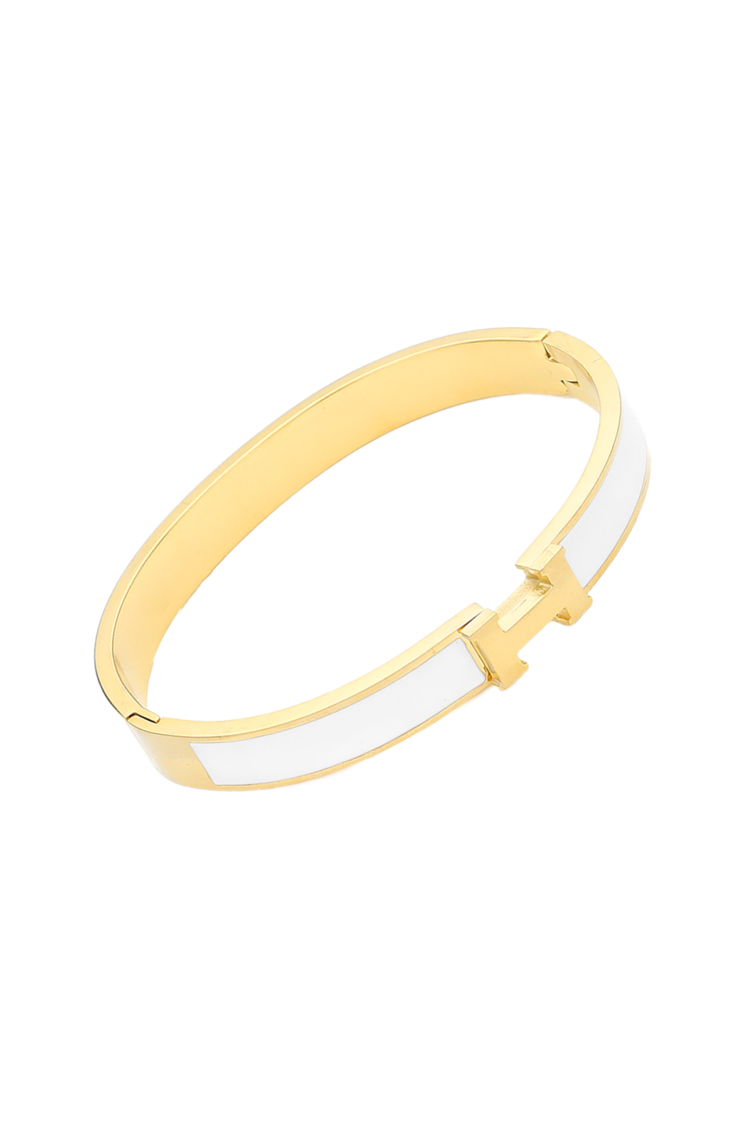 Hermes Inspired Hinged Bracelet