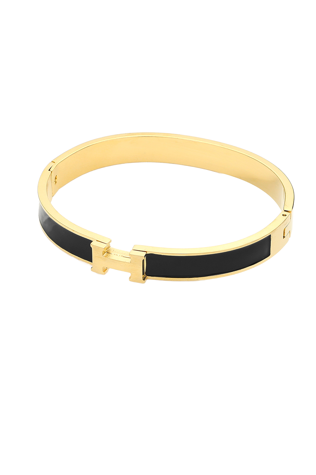Hermes Inspired Hinged Bracelet