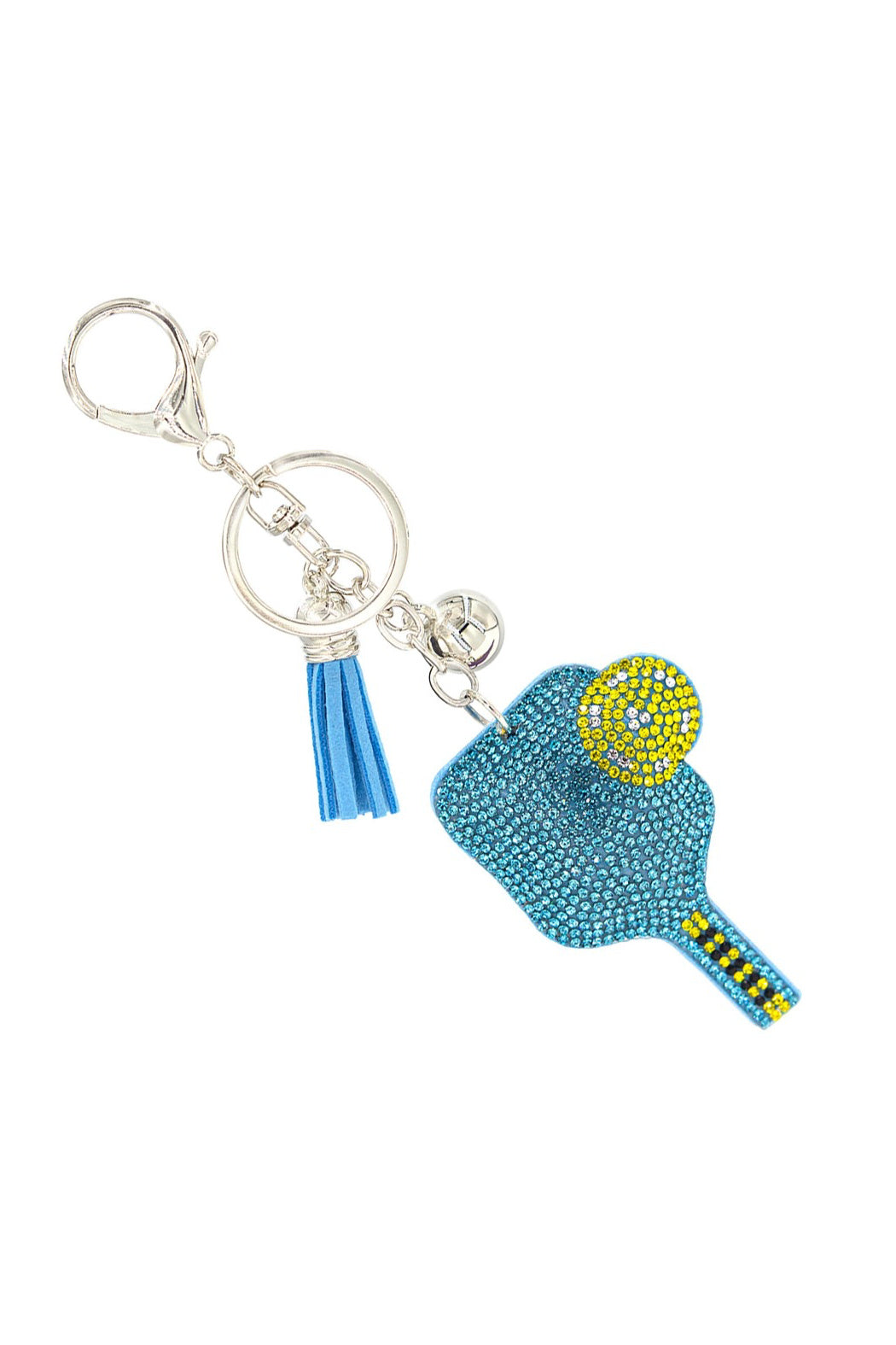 Crystal Pickleball Keychain