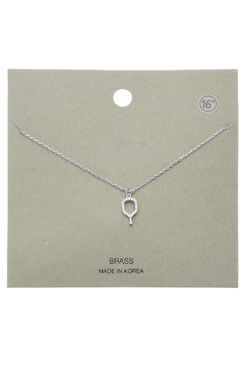 Pickleball Cz Necklace