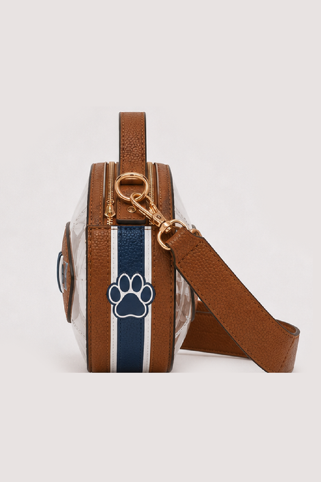 Villanova Transparent Football Crossbody Bag
