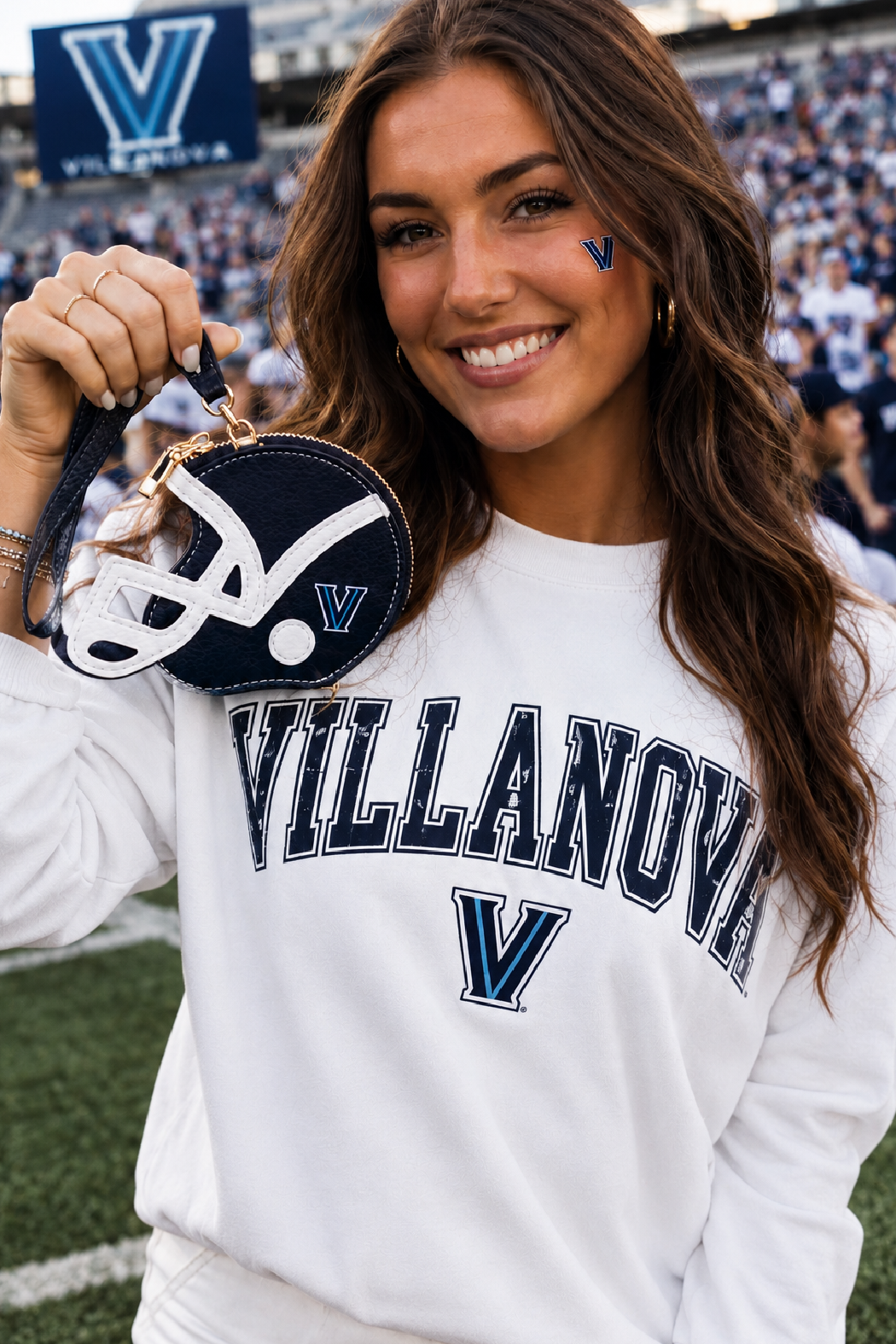 Villanova Football Helmet Wristlet