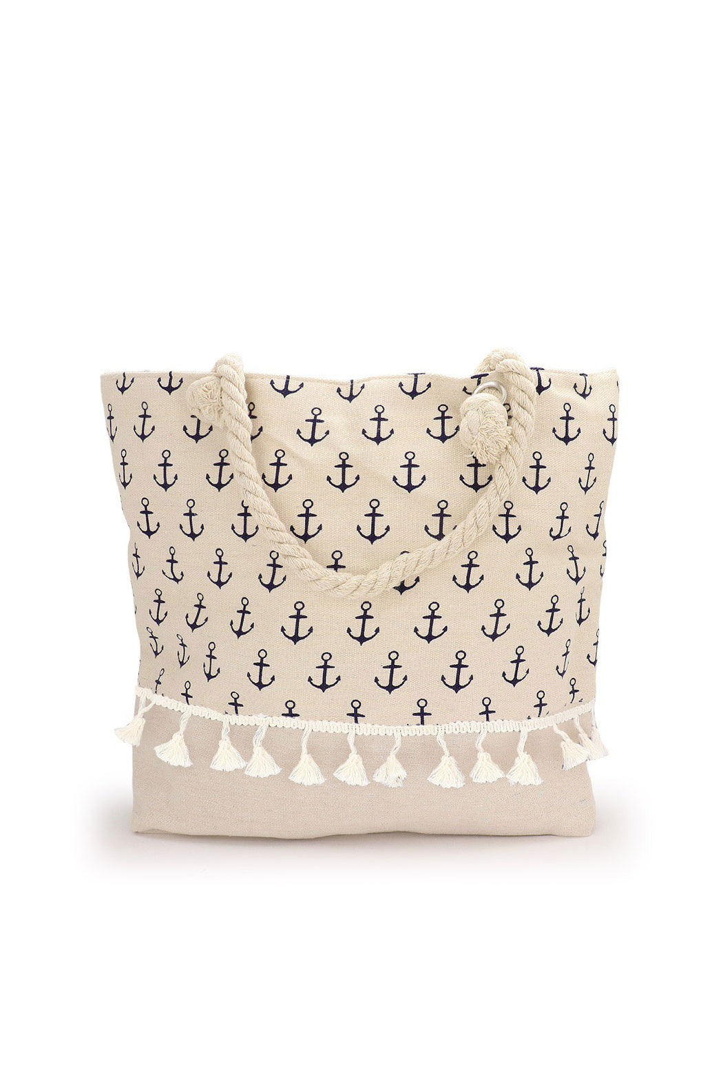 Anchor Tassled Tote Bag