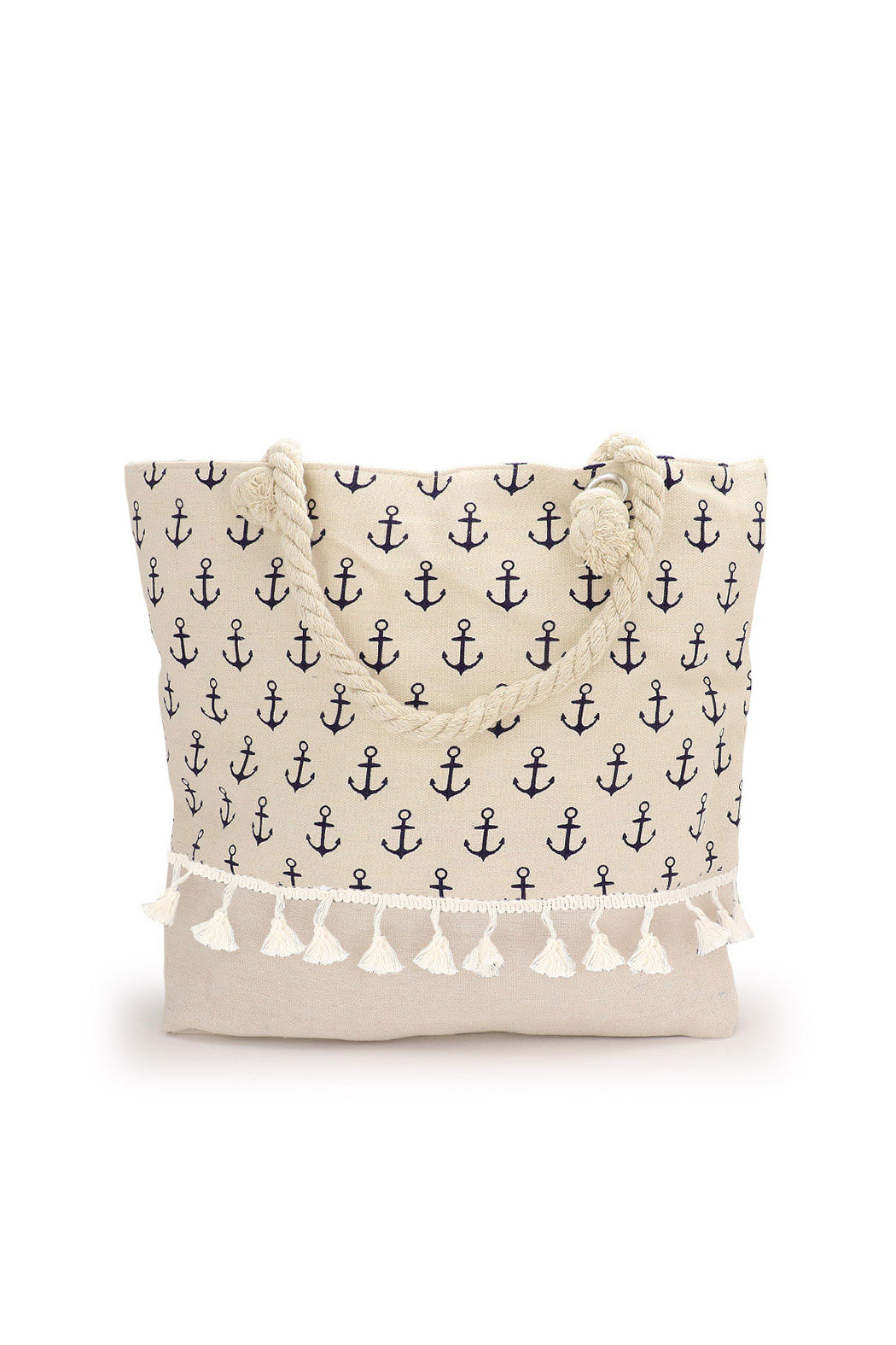 Anchor Tassled Tote Bag