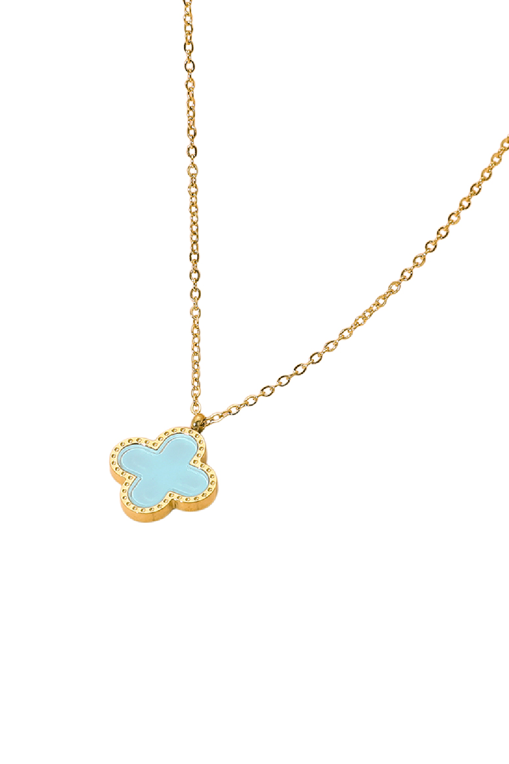Stone Clover Necklace