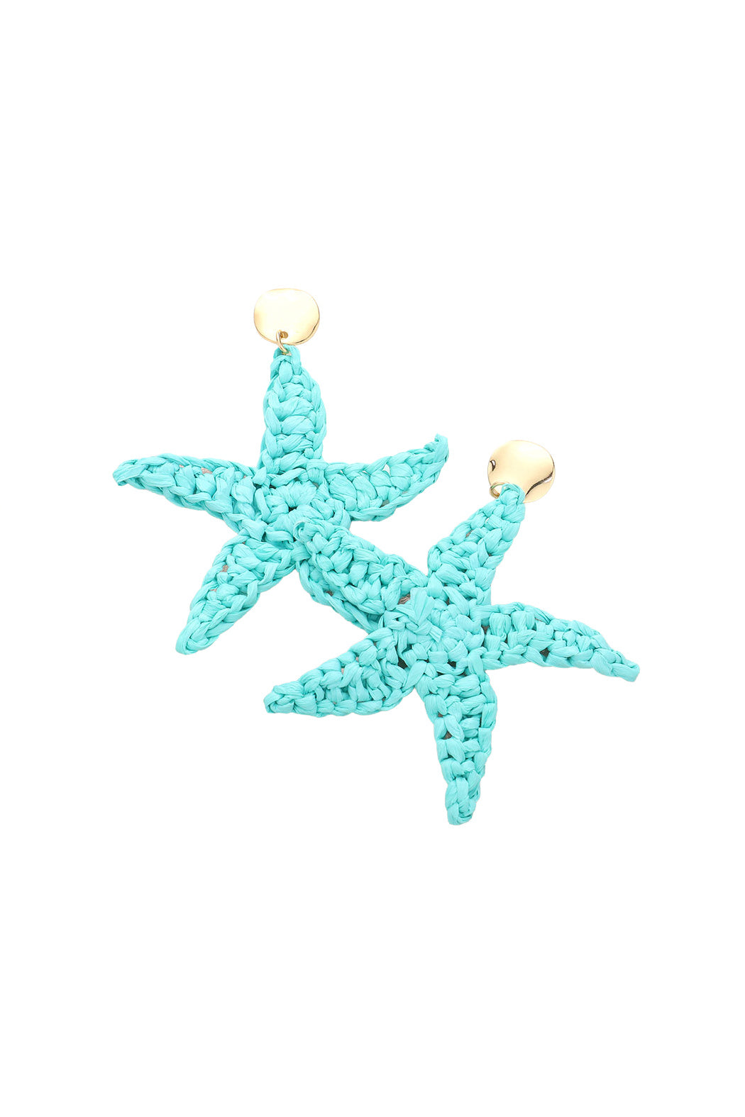 Raffia Starfish Earrings