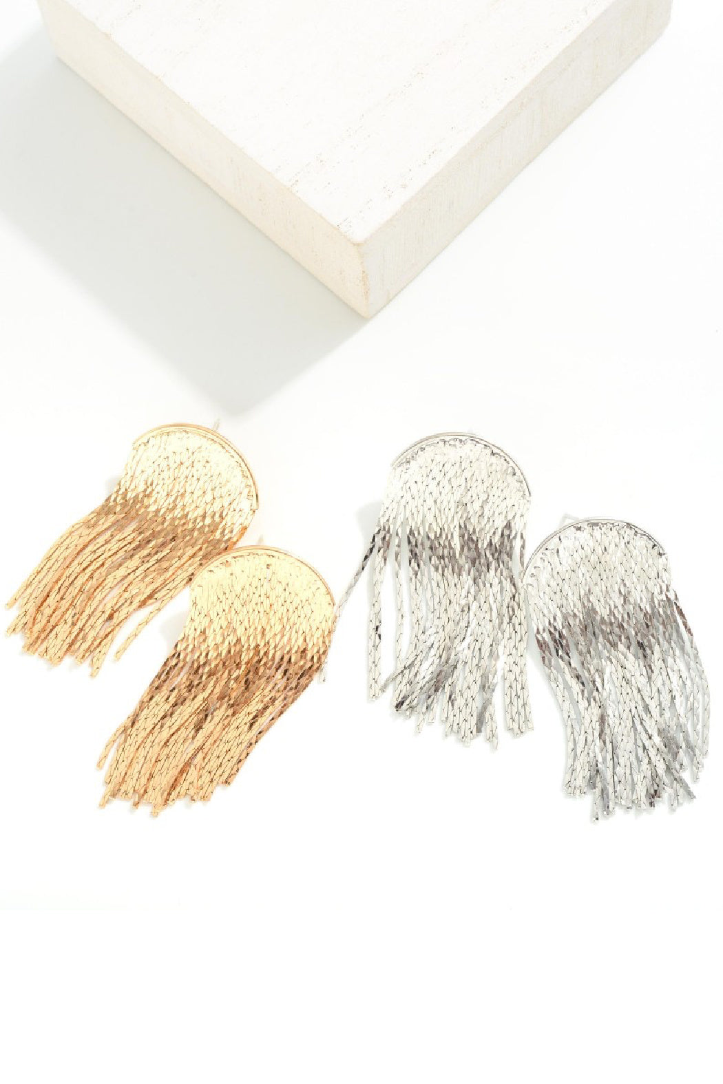 Arched Chain Drop Earrings