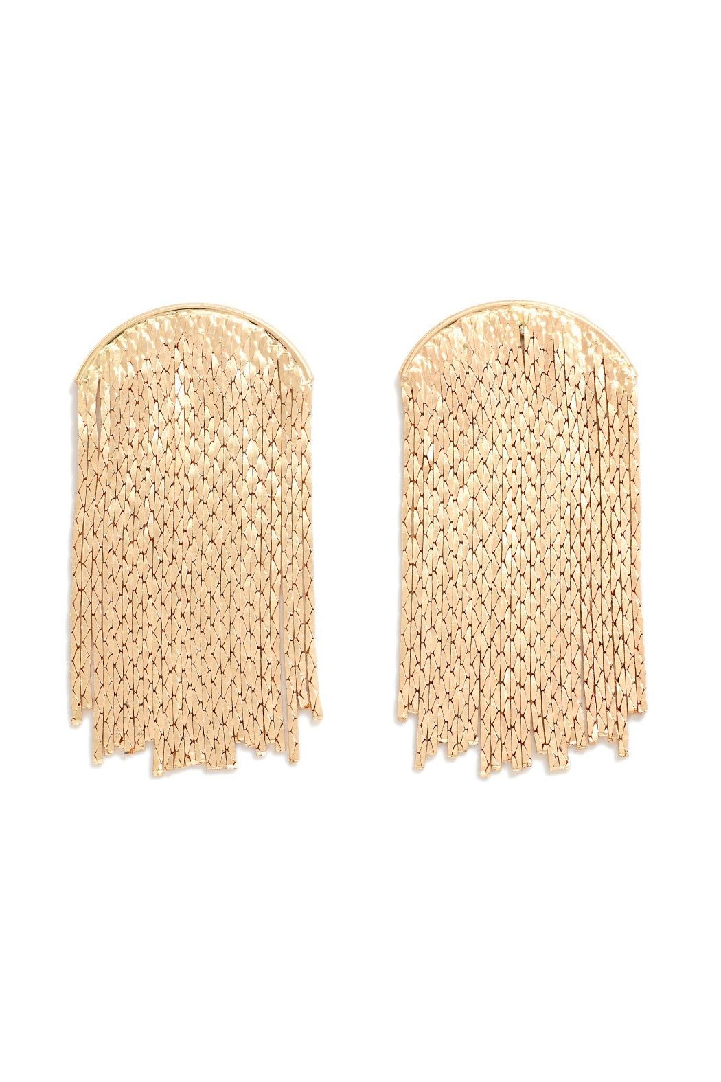 Arched Chain Drop Earrings