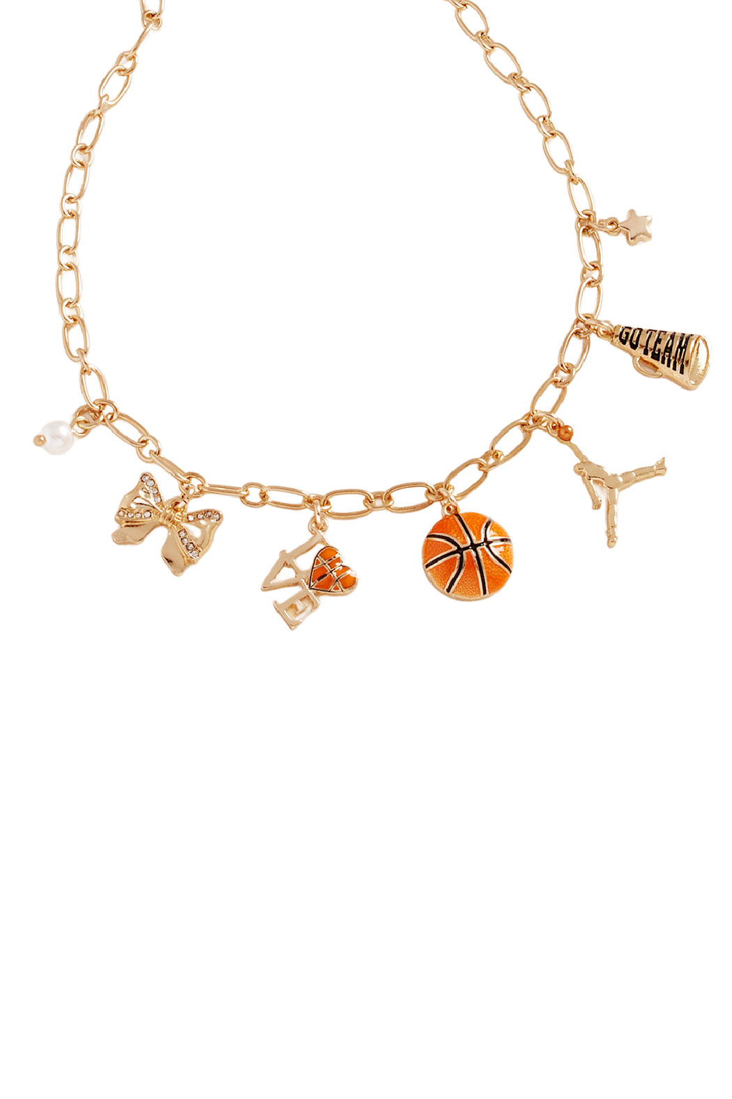 Basketball Charm Necklace