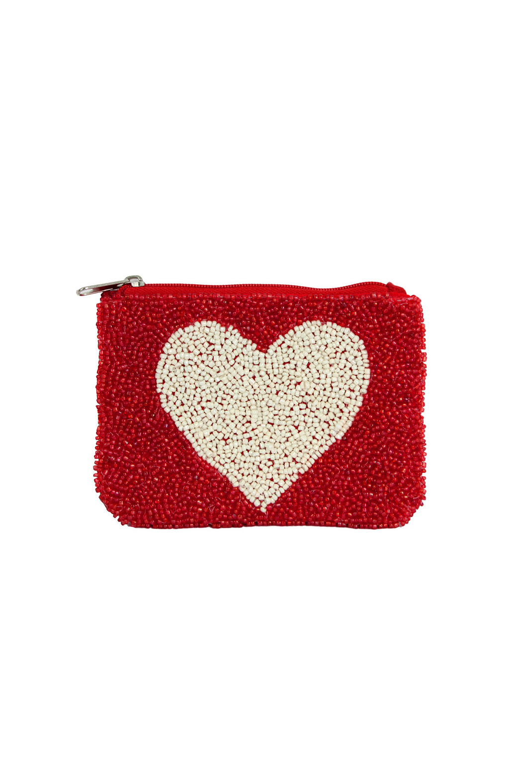 Heart Beaded Pouch