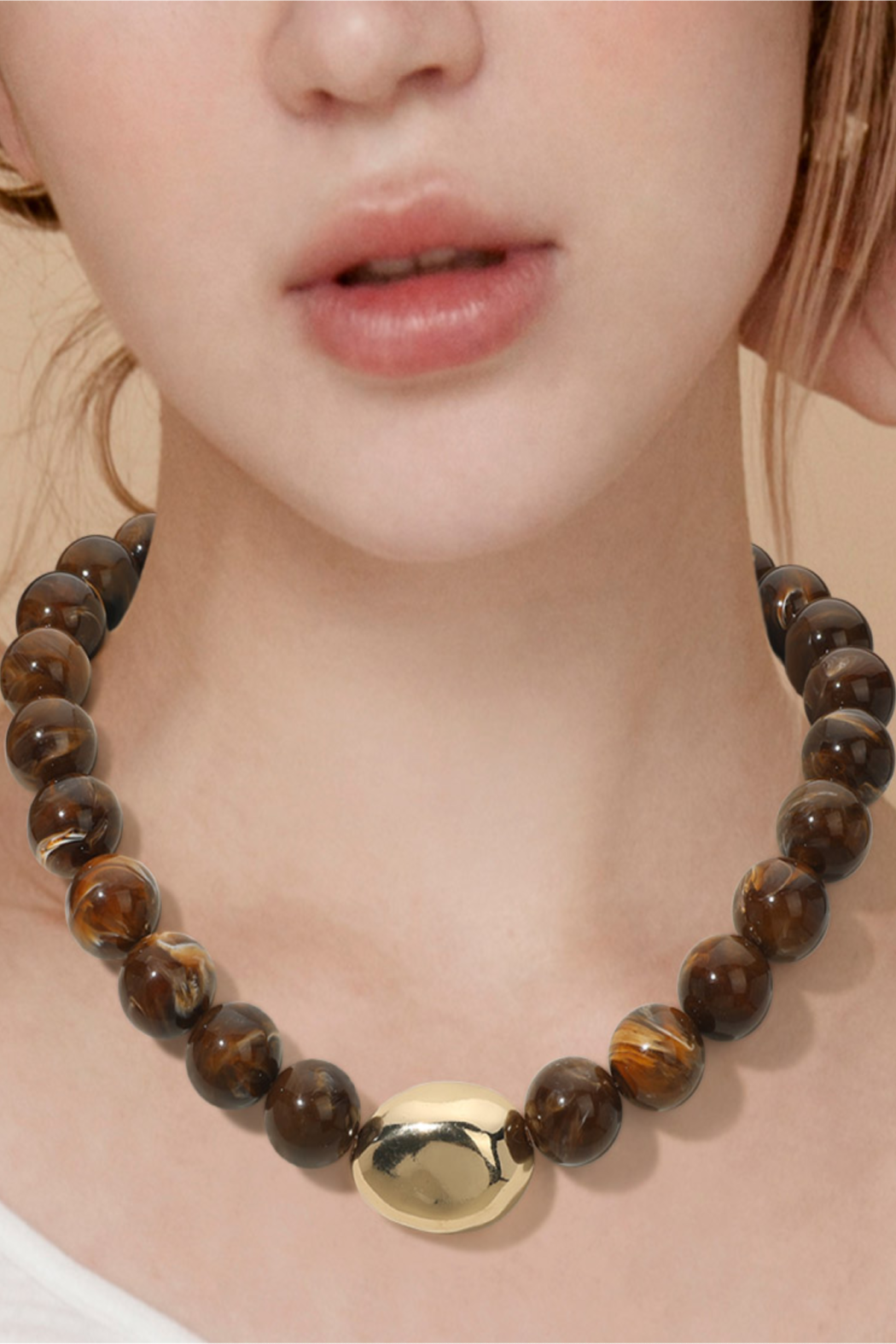 Bead and Bean Necklace