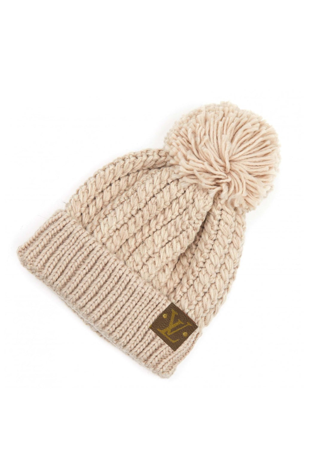 Upcycled Matching Pompom Beanie display picture 3