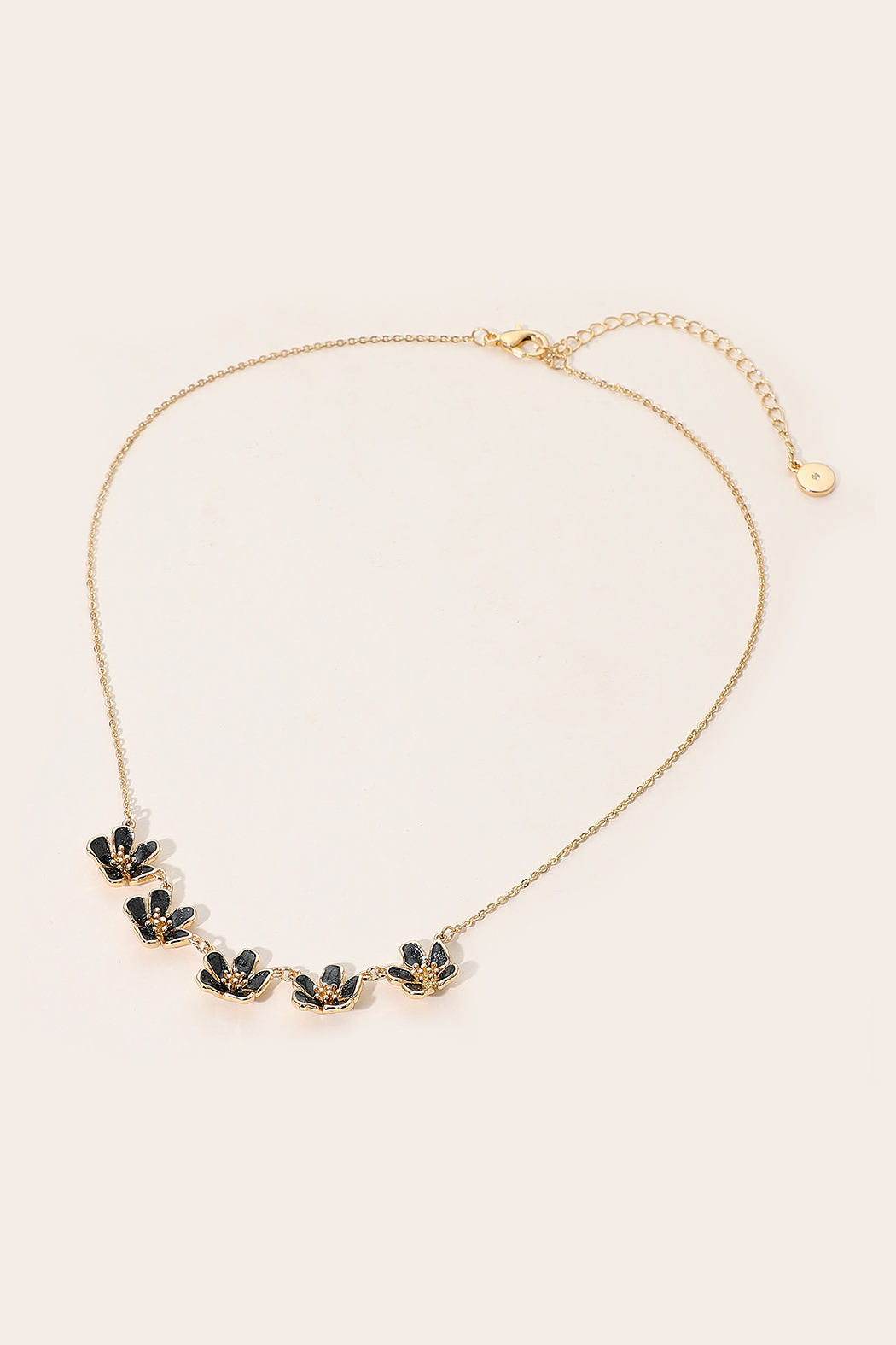 Enamel Flower Necklace