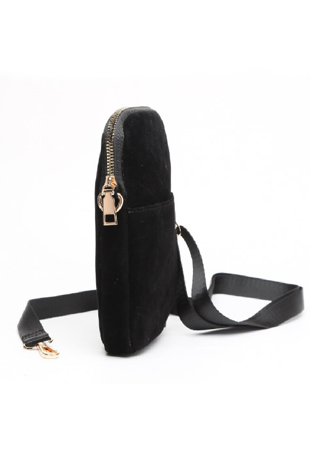 Vegan Suede Small Crossbody