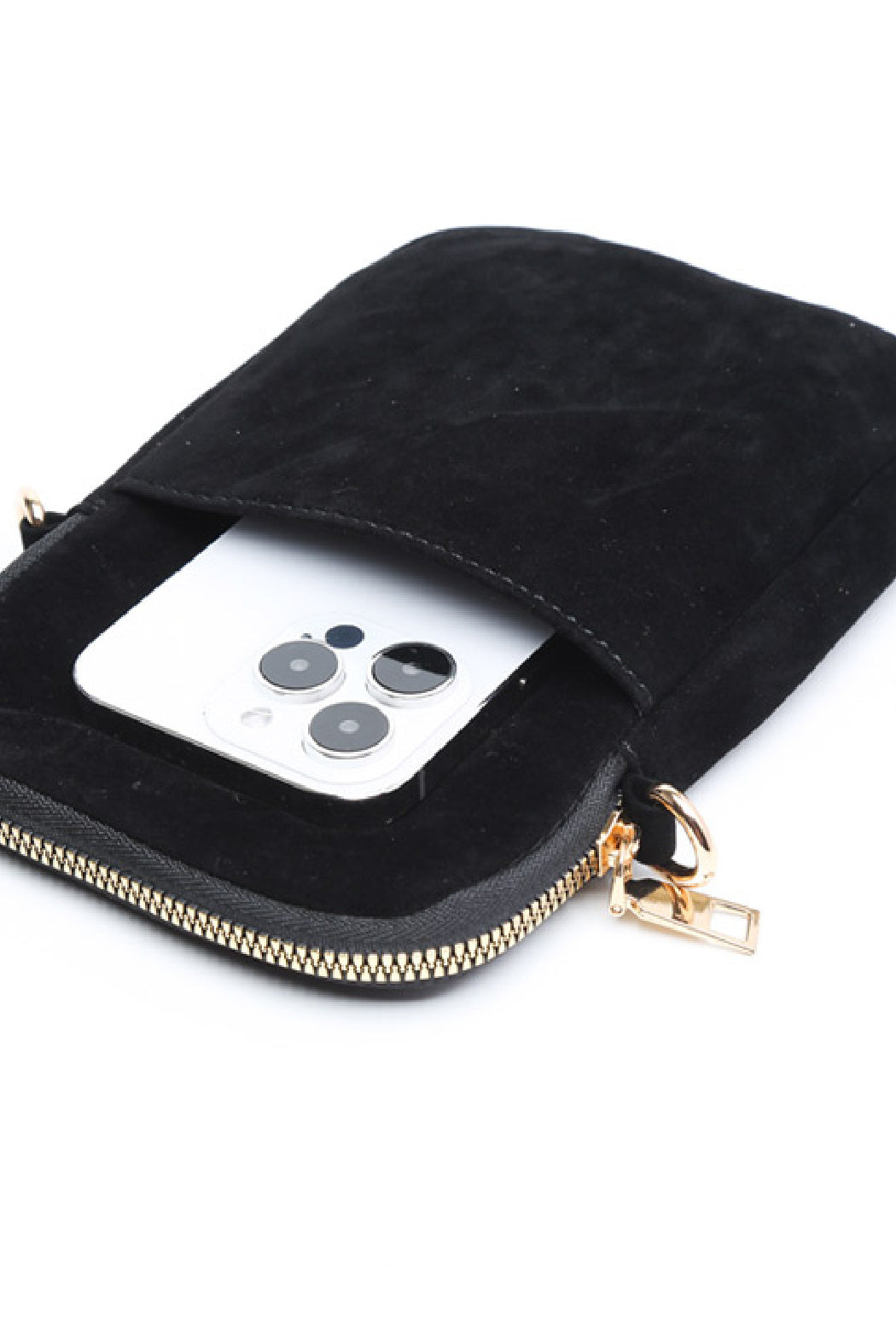 Vegan Suede Small Crossbody
