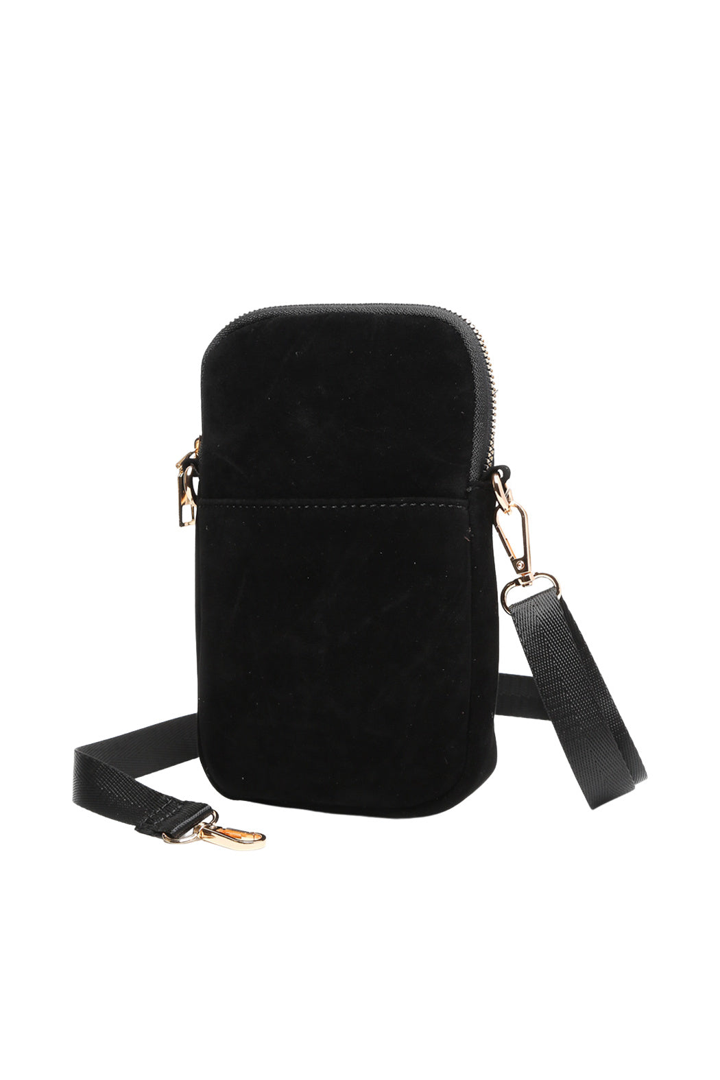 Vegan Suede Small Crossbody