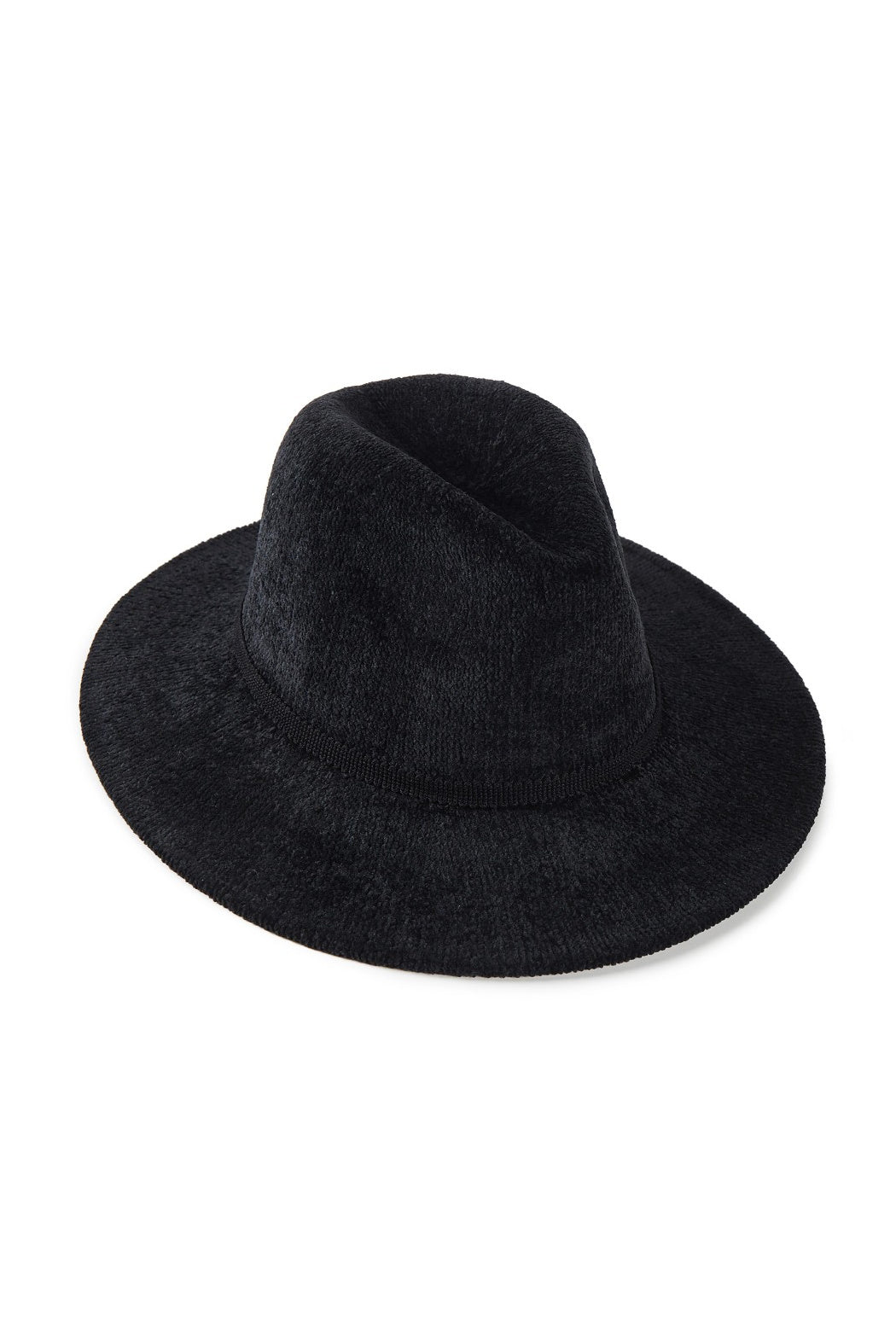 Velour Knit Ribbon Band Fedora