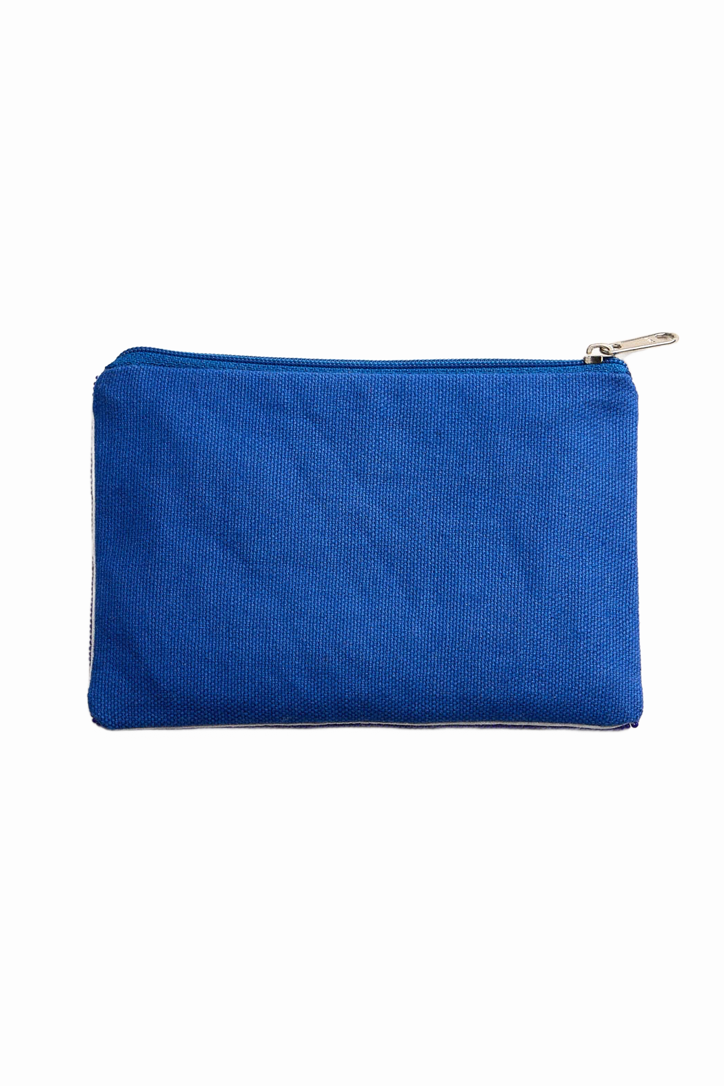 Blue Geometric Beaded Pouch
