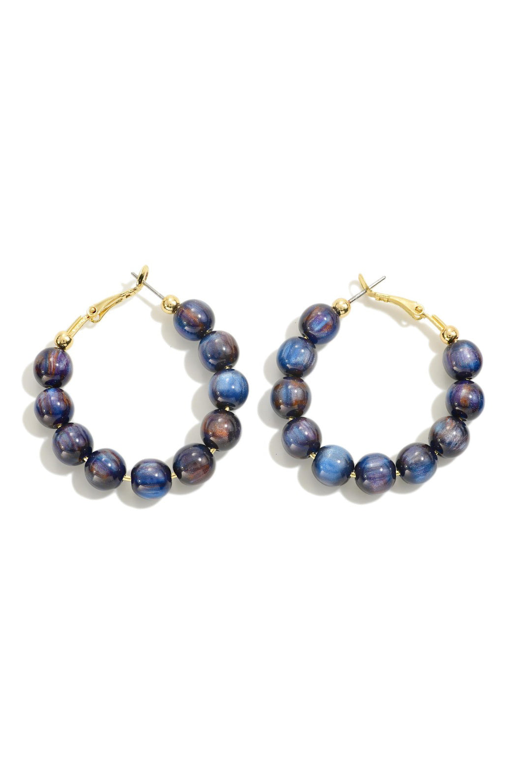 Majestic Bead Hoop Earrings