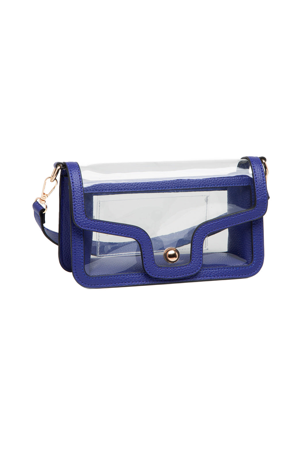 Clear Fold-over Wristlet Crossbody Bag