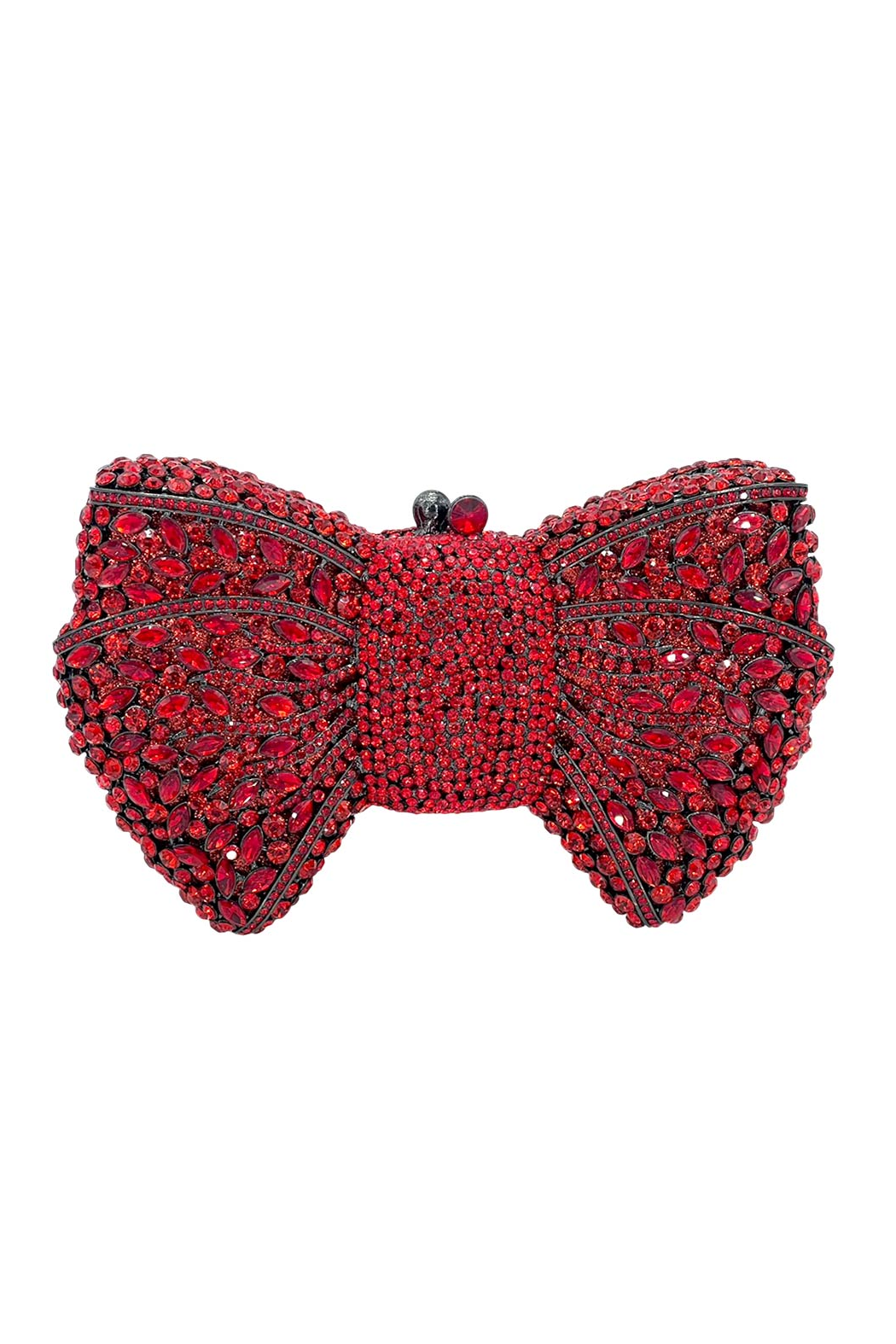 Crystal Bow Clutch Shoulder Bag