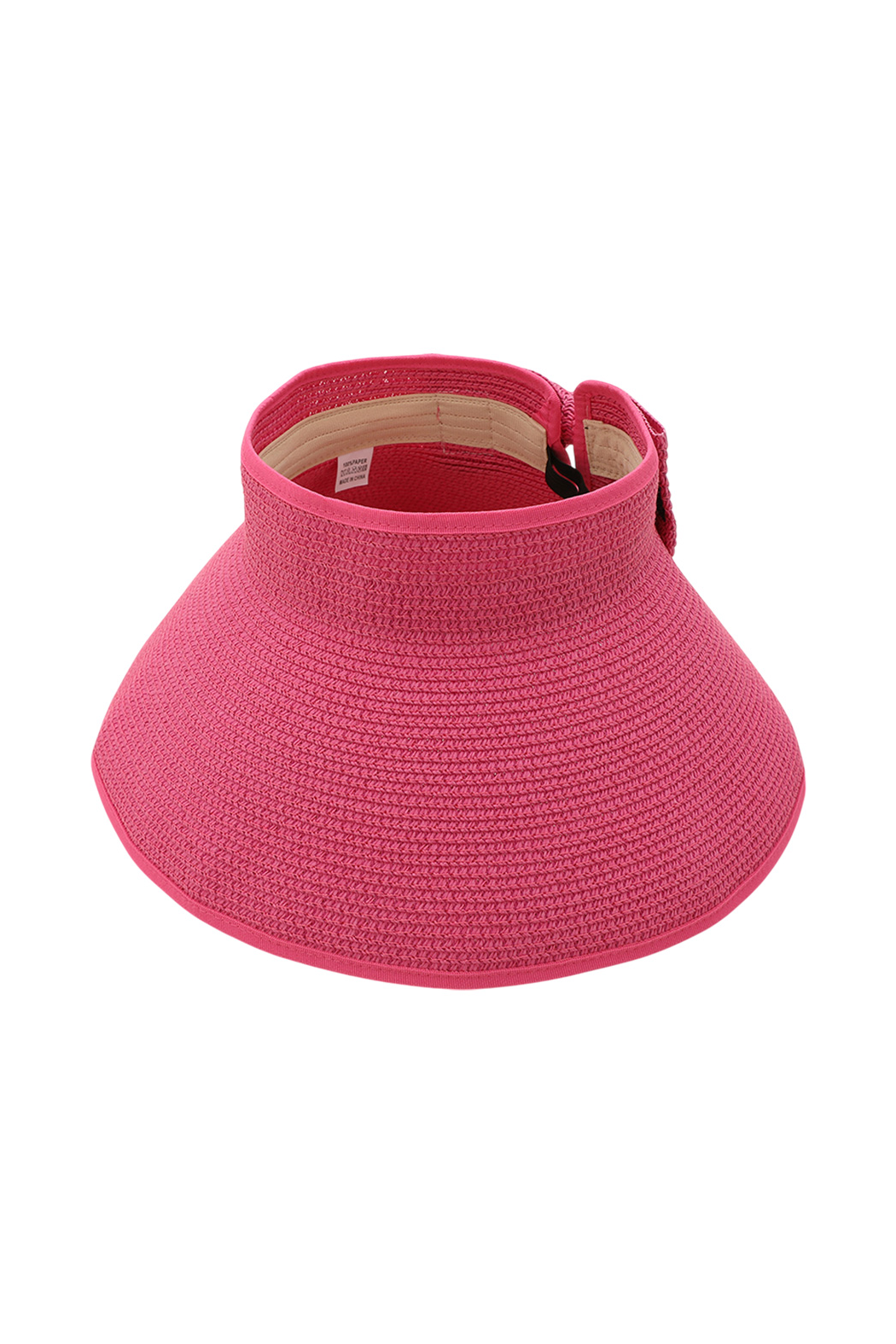 Rollable Packable Straw Visor