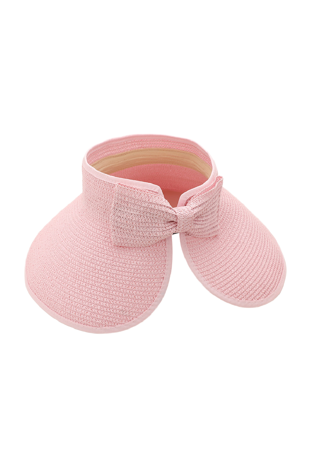 Up-cycled LV Rollable Packable Straw Visor