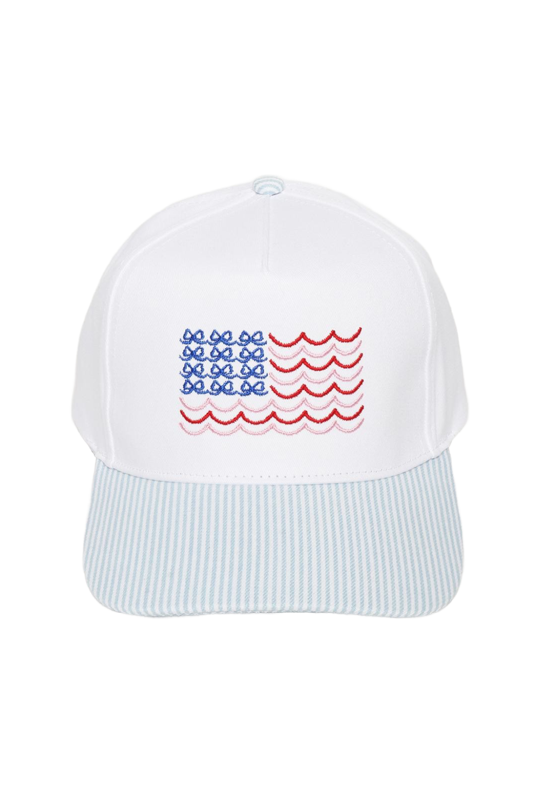 Bows and Waves USA Flag Cap