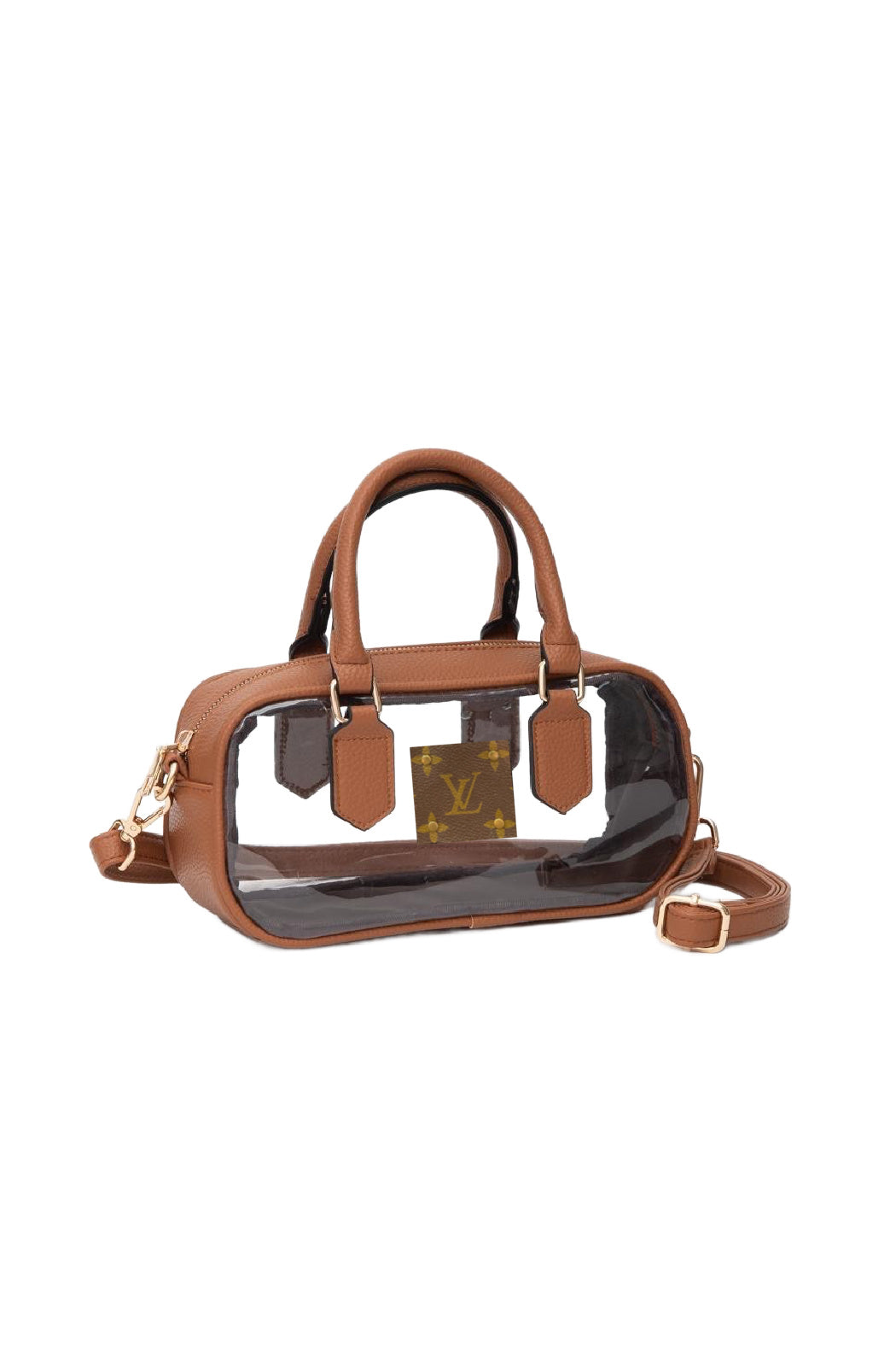 Upcycled Transparent Satchel Crossbody Bag