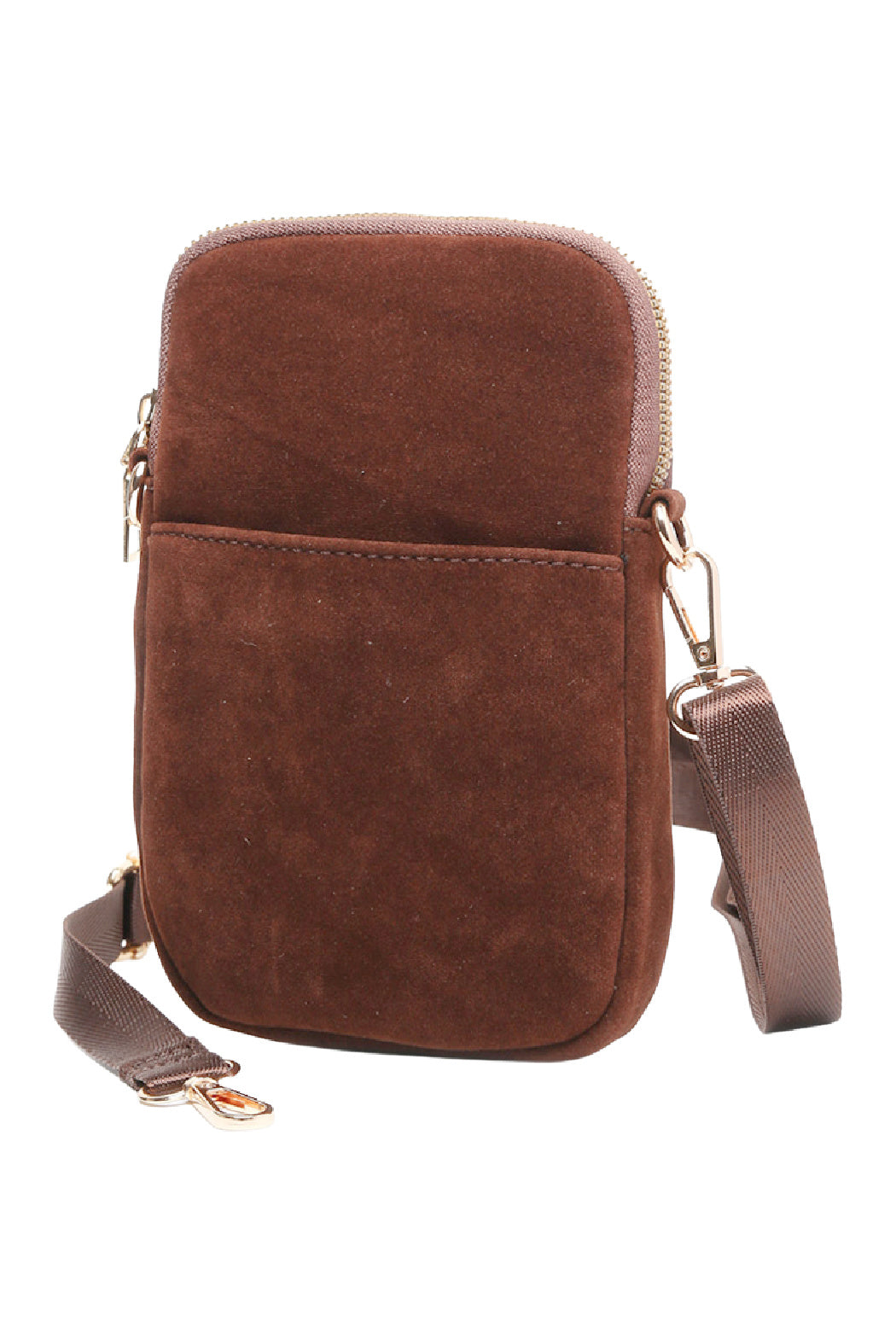 Vegan Suede Small Crossbody