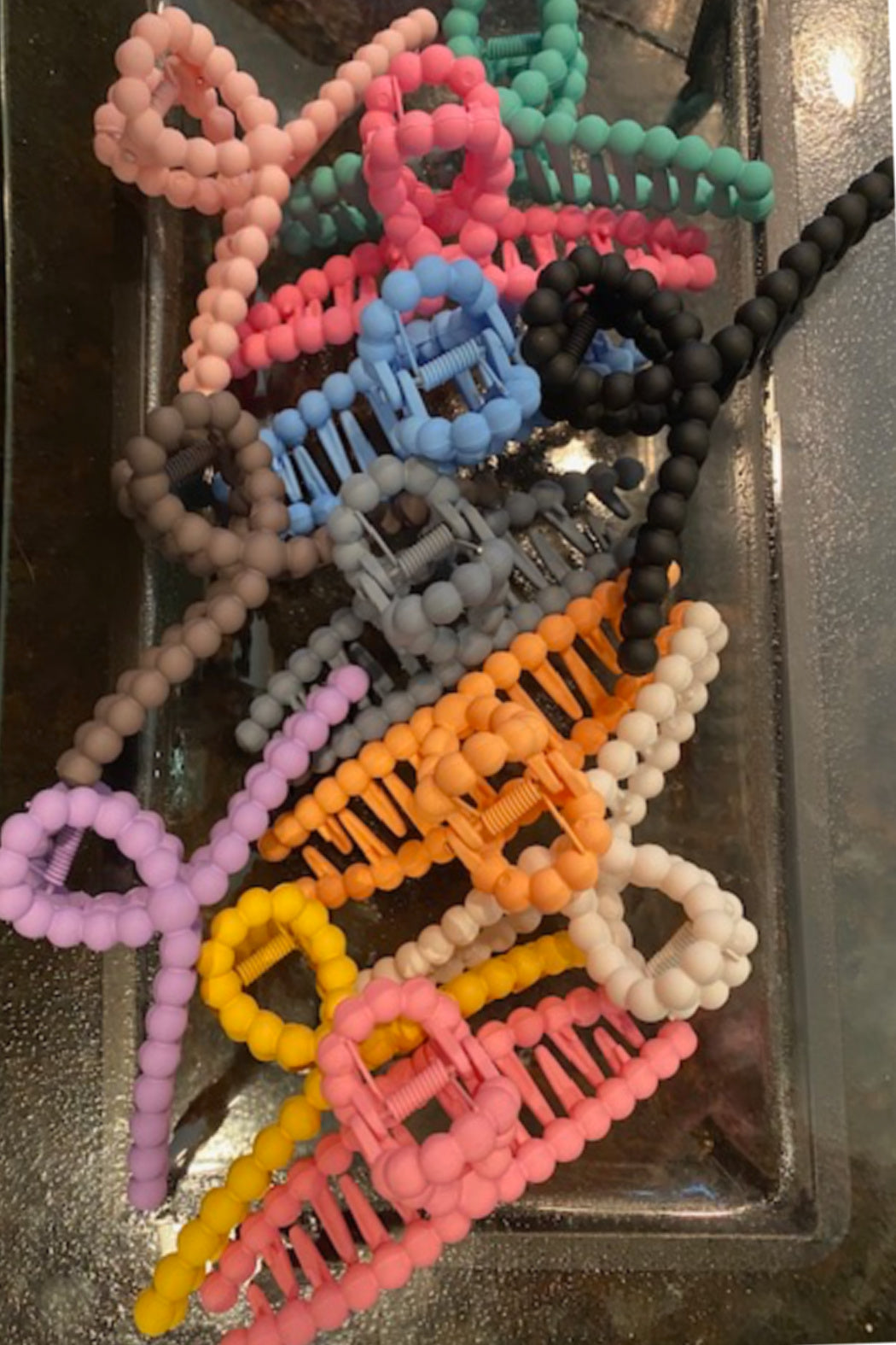 Set of 12 Bubble Style Hair Clips