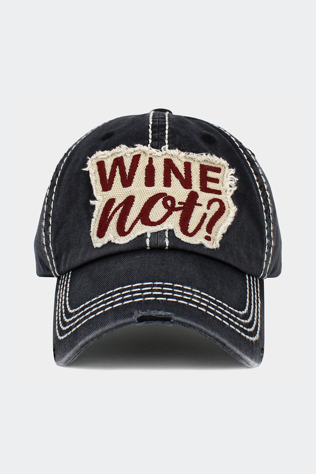 Wine Not? Baseball Cap