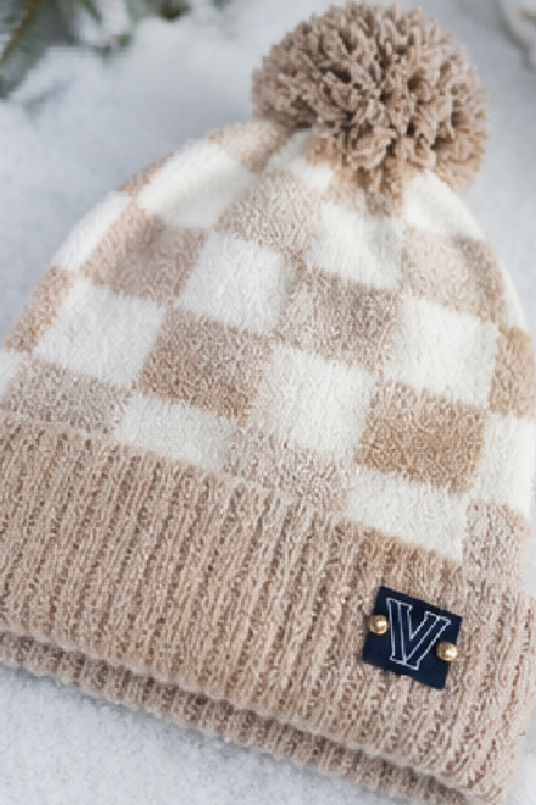 Villanova Checkered Beanie