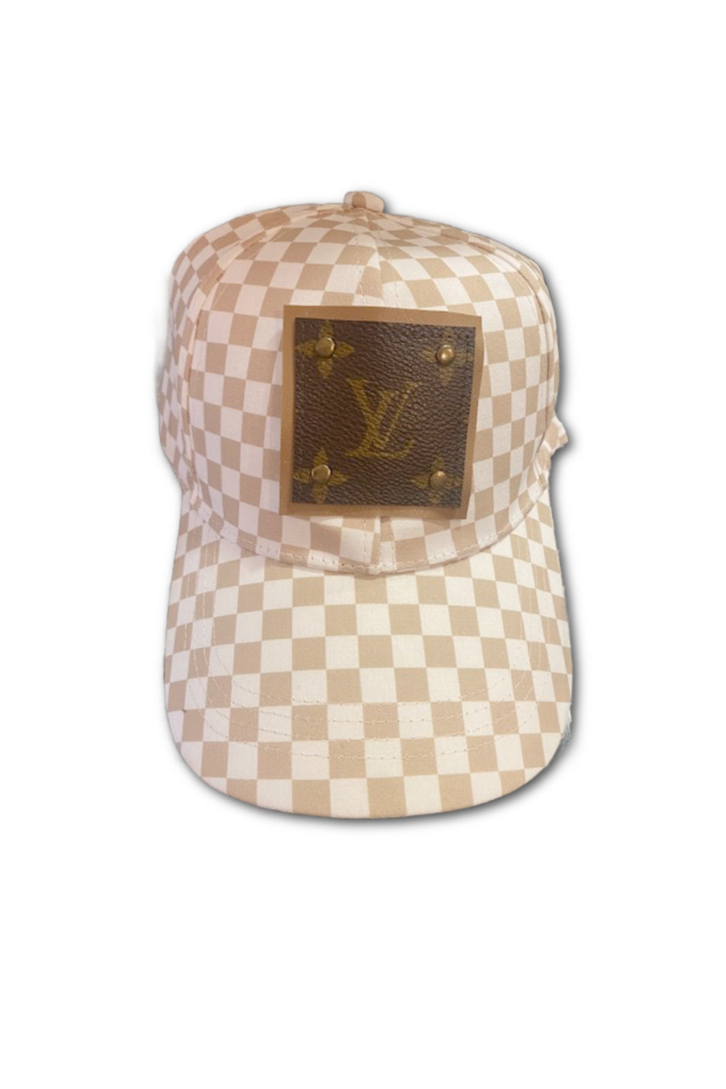 Upcycled Checkered Cap