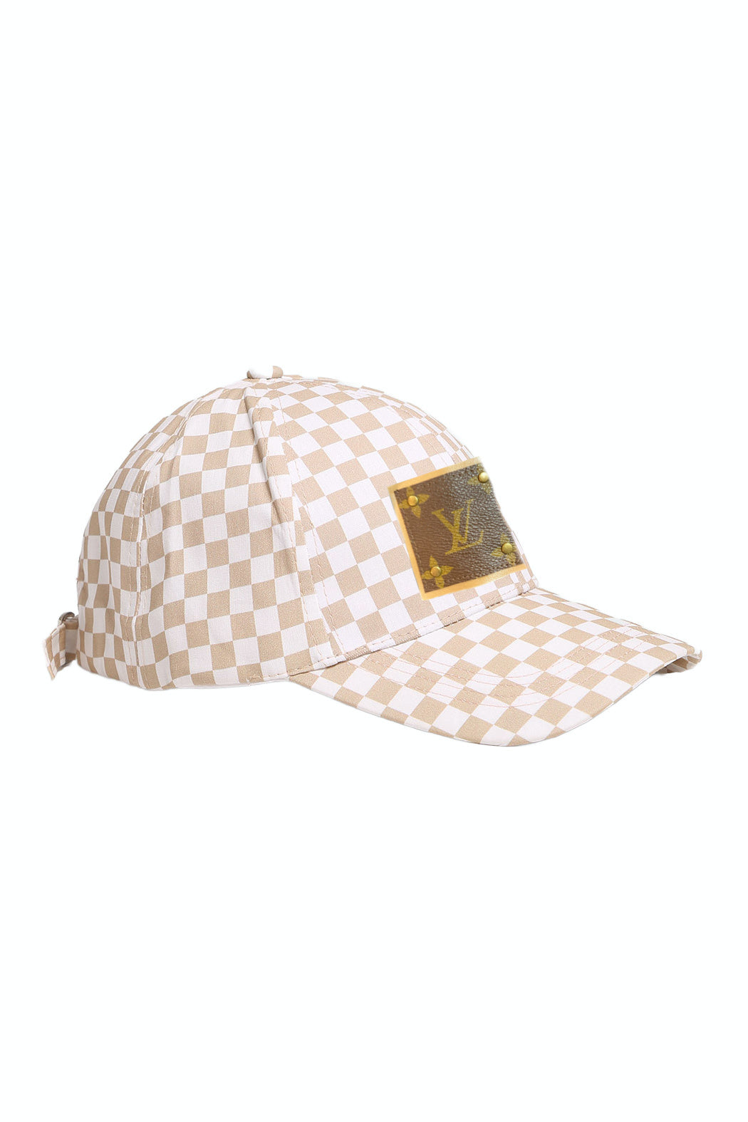 Upcycled Checkered Cap