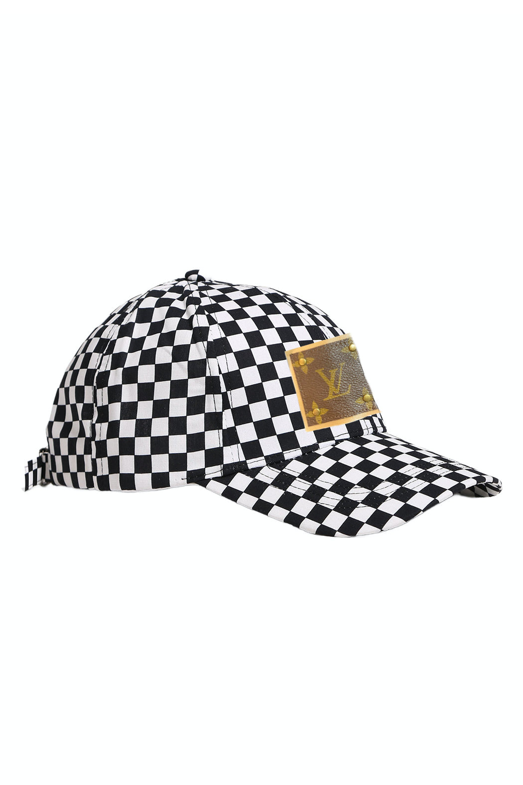 Upcycled Checkered Cap