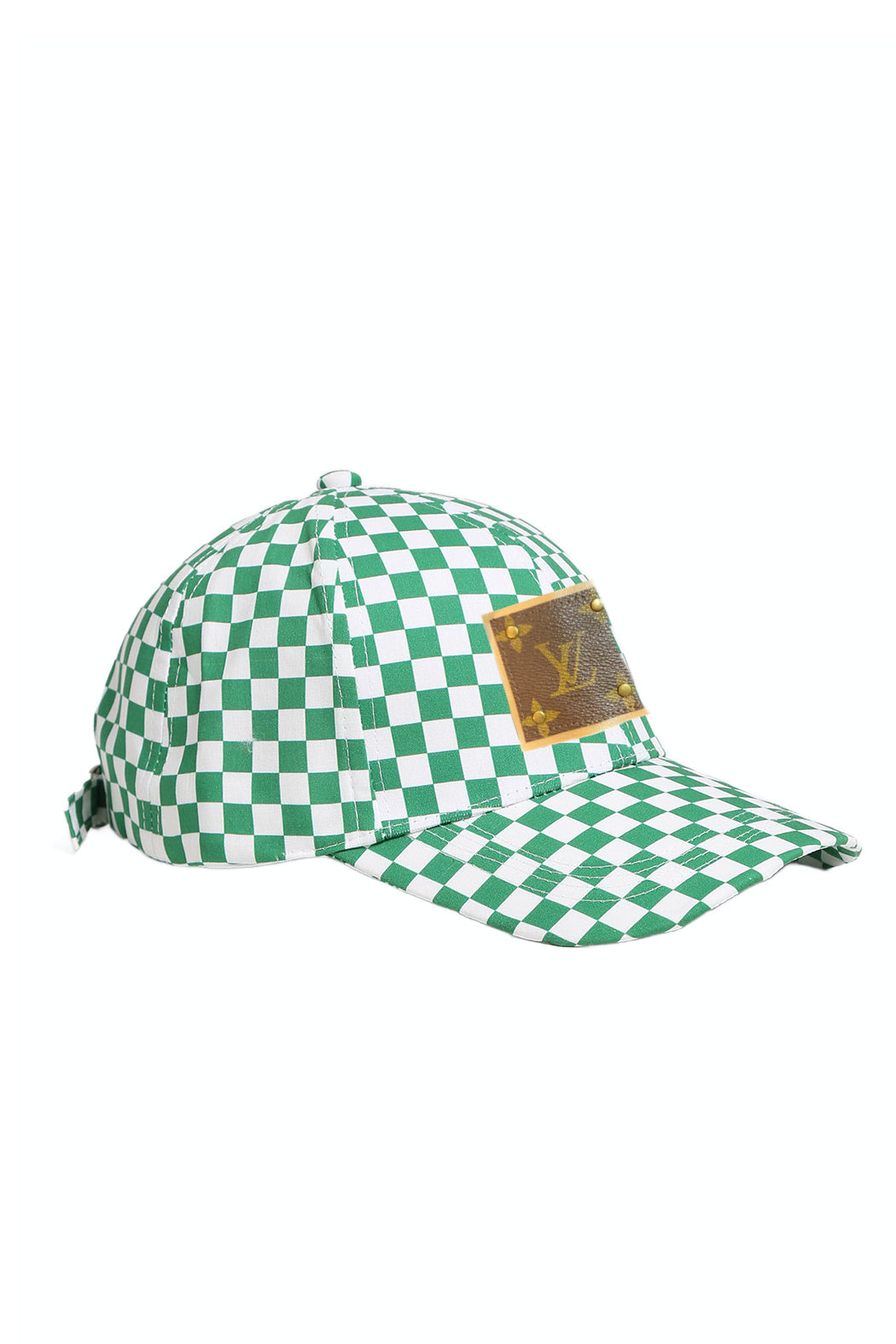 Upcycled Checkered Cap