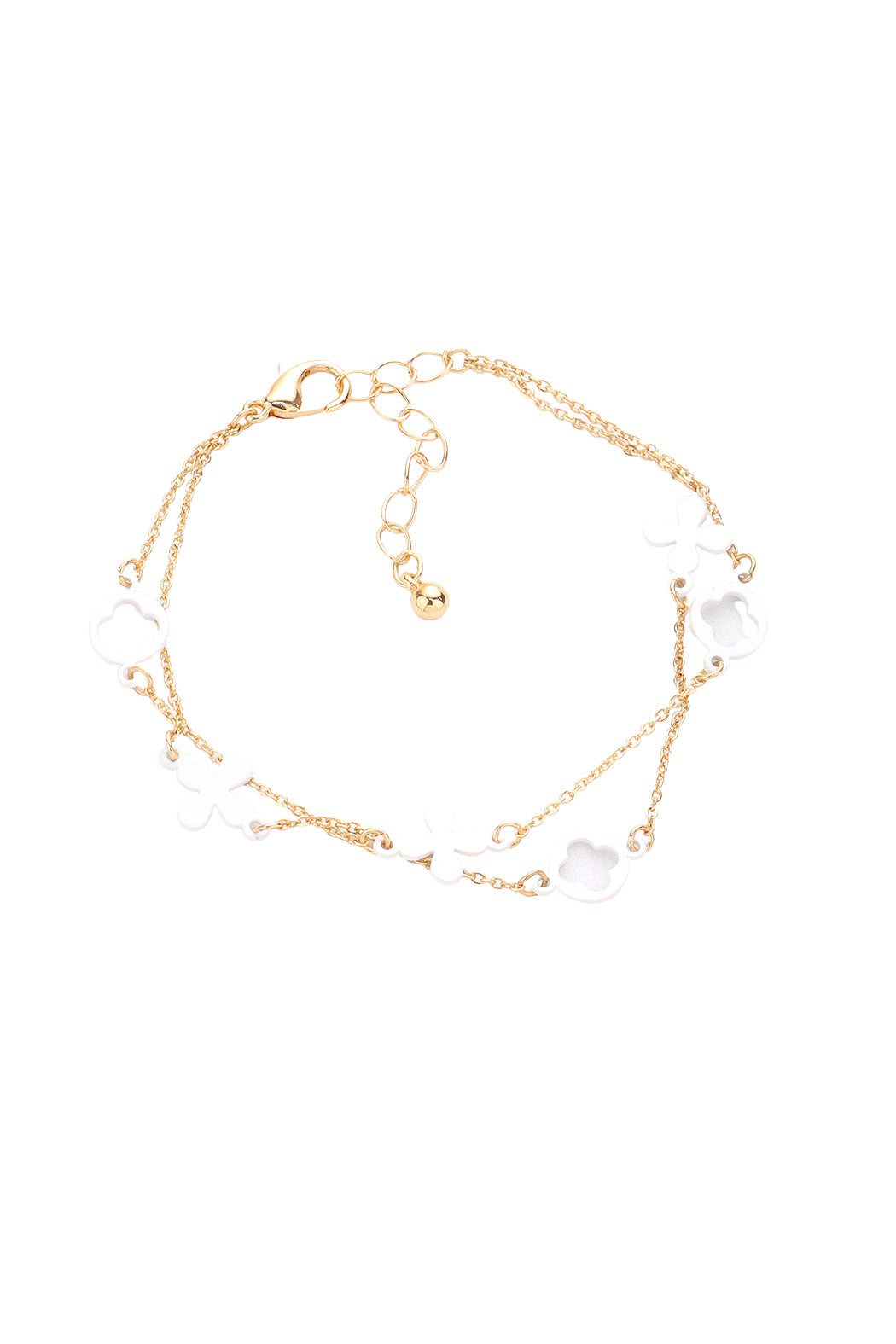 2 Strand Clover Bracelet